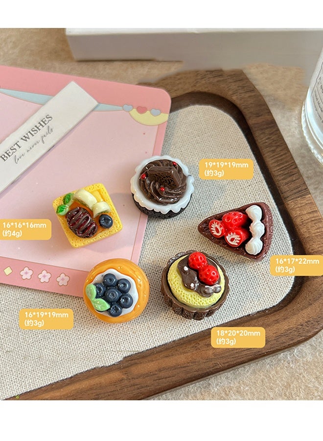 Happy D 15-Piece Fridge Magnets Set, 3D Resin Magnet Refrigerator Stickers, Lovely Creative Food Shaped Magnets Home Refrigerator Stickers - Image 5